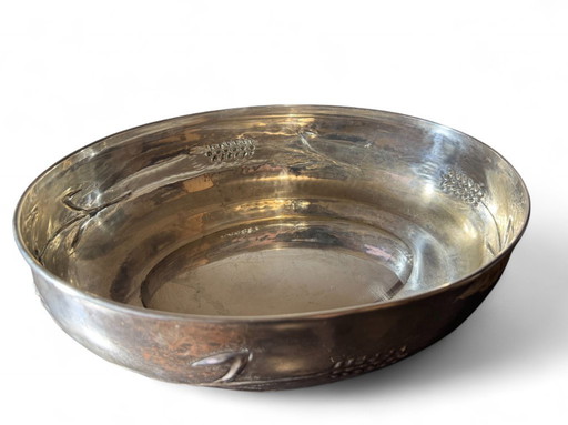 Centro de mesa/frutero de plata .800 hecho a mano.