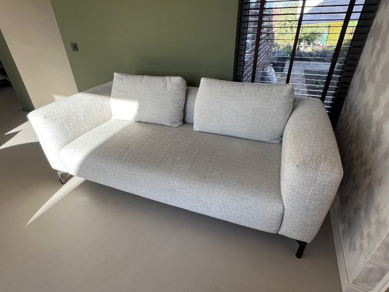 Pode 2-Sitzer Sofa, hellgrauer Textilbezug, 2 Sitzer Sofas, Stoff, Metall, Modern (Foto 9 von 15)