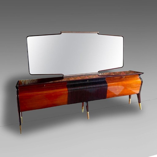 1x Art Deco Style Vintage Sideboard by Osvaldo Borsani, 1950s