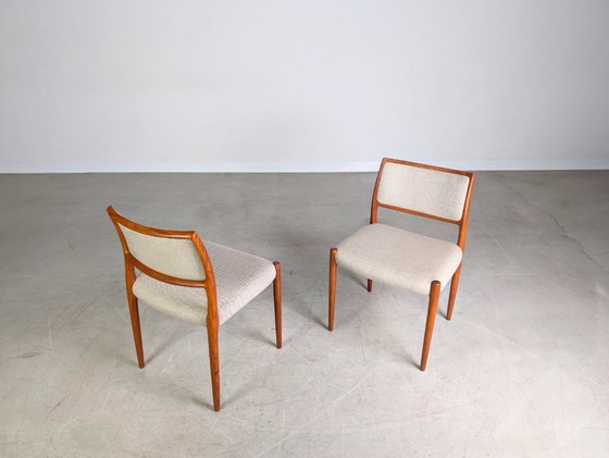 Image 1 of Set di 2 sedie Niels O Moller JL Møller Møbelfabrik modello 80 in teak