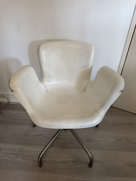 4 Cappelini Stoelen – Cappellini, Draaistoelen, Skai, Metal (photo 6 of 9)