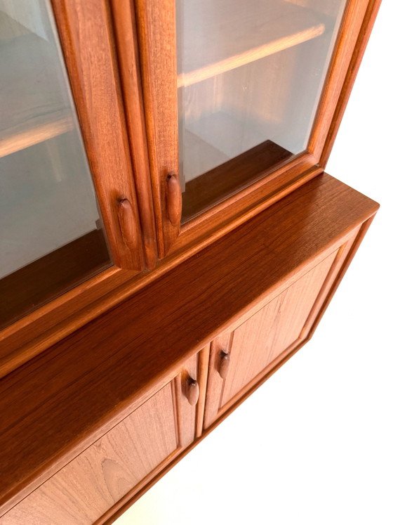 Vintage Teak Display Cabinet, Heinrich Riestenpatt ‘60, Glass, Wood, Brown (photo 7 of 14)