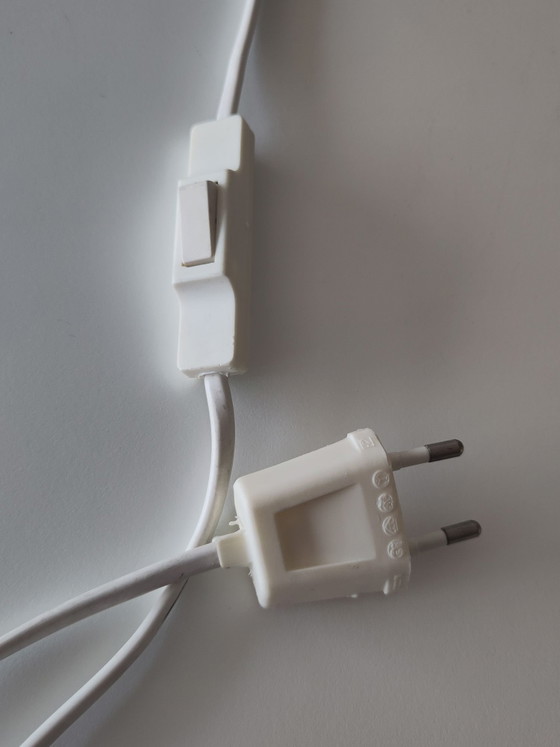 Lampada Ikea anni '90 Gyllen Julia Treutiger, Applique, Metallo, Vetro, Bianco (foto 13 di 13)
