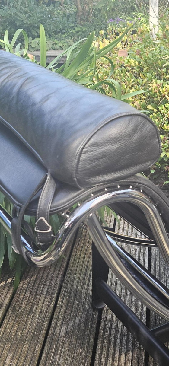 Réplica Corbusier Chaise Longue LC4, Sillones, Cromo, Negro (foto 4 de 8)