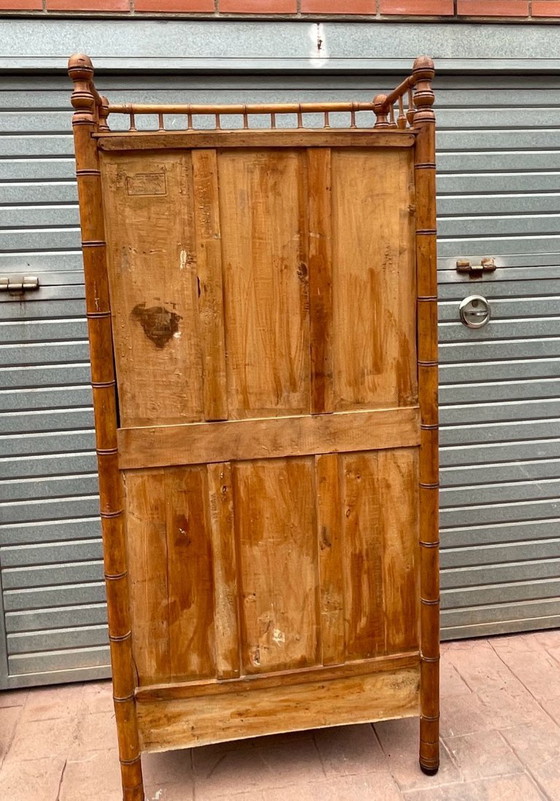 Französischer Aufbewahrungsschrank aus Bambusimitat, 19. Jh. – Holz (photo 25 of 30)