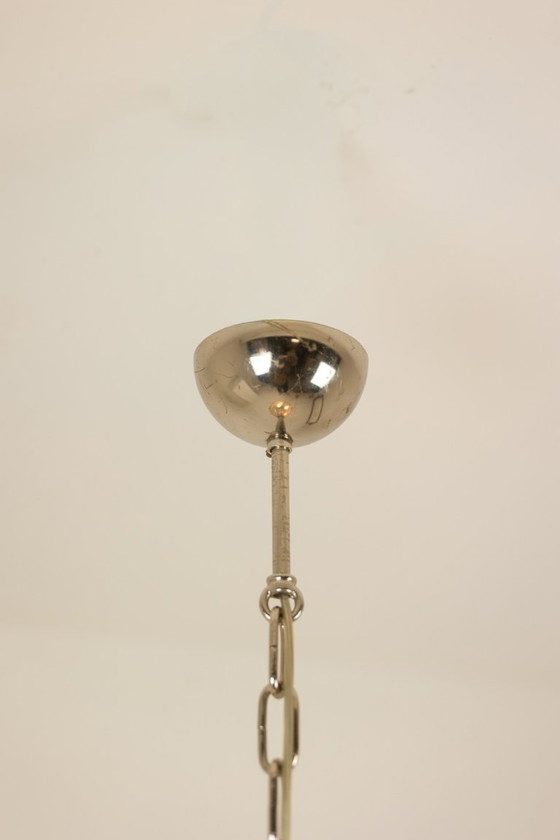 Image 1 of Venini. Lámpara colgante de cristal de Murano translúcido. Década de 1980.