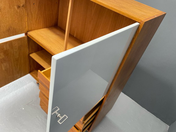 Image 1 of U-450 kast in eiken van Jiří Jiroutek voor Interiér Praha, Tsjecho-Slowakije, jaren 1960