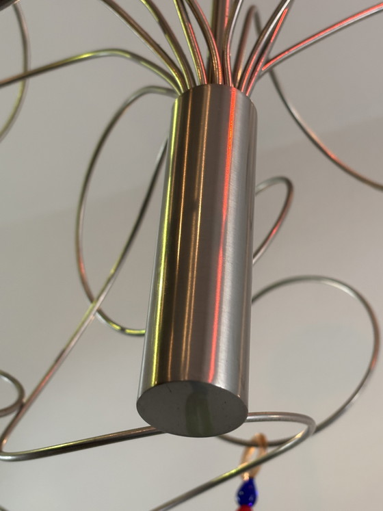 Image 1 of Harco Loor pendant lamp 12 light points “strawberry” Dutch design