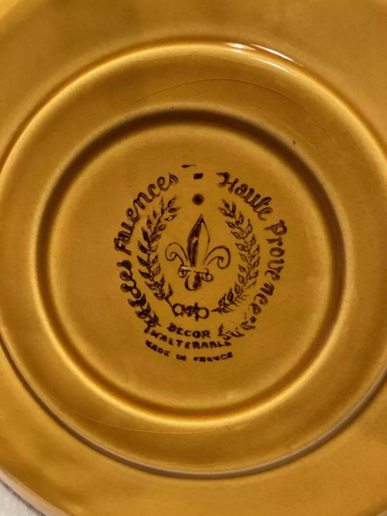 Image 1 of 6 piatti divisi, terracotta dell'Alta Provenza