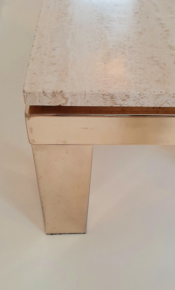 Image 1 of Table basse en travertin Belgachrom