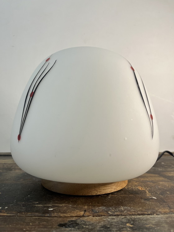 Image 1 of Vintage japandi mushroom tafel lamp