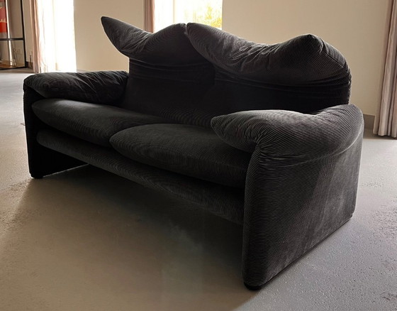 Image 1 of Cassina Maralunga 2-Zitsbank von Vico Magistretti