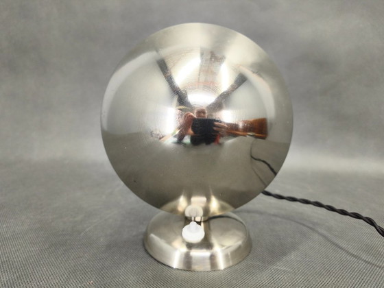 Image 1 of Bauhaus Chrome Table Lamp with Adjustable Shade, 1930s