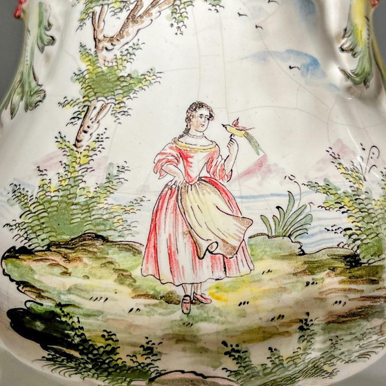 Vases couverts de Joseph Gaspard Robert pour Faïencerie de Marseille, 18e siècle, lot de 2 – Ceramic (photo 5 of 22)