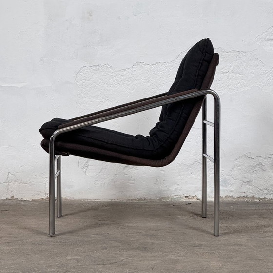 Image 1 of Pair of Bauhaus Style Mid-Century Armchairs