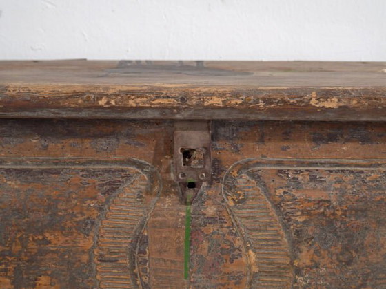 Coffre ancien en bois massif (Année 1830) #34 – Armoires de rangement, Rustic (photo 36 of 40)