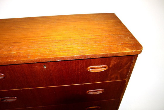 Commode en Teck, Suède, 1950s, Scandinavian (photo 9 sur 10)