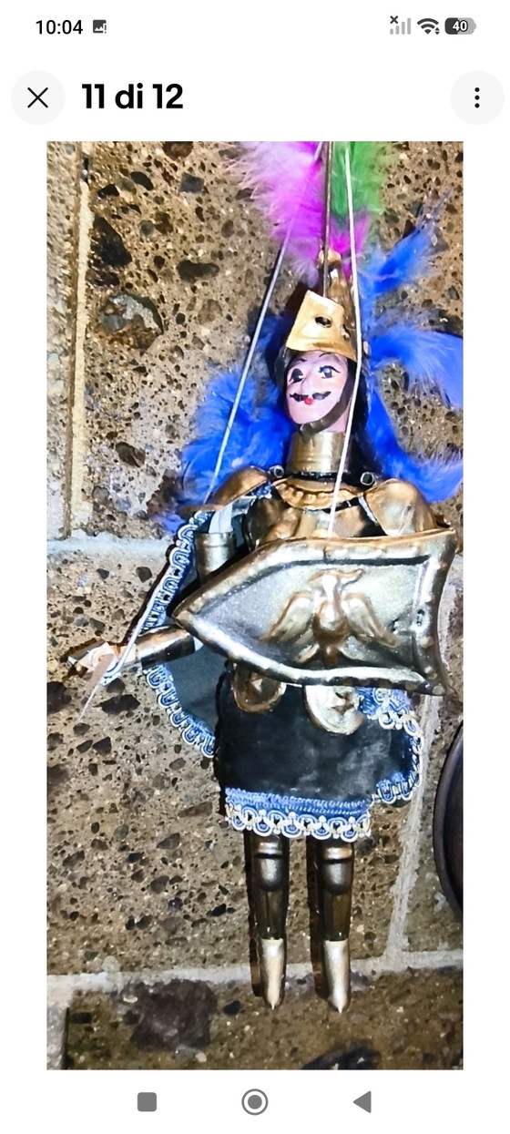 Orlando Sicilian Pupo Vintage 32cm – Decorative Objects, Metal, Textile (photo 12 of 13)