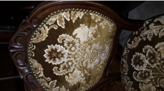 Image 1 of 2 ensembles de 4 chaises de salle à manger baroques