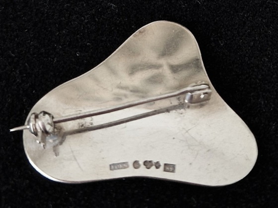 Swedish silver brooch with flowers by Ernst Forsell - 60s, Ernst Forsell Sweden, Decorative Objects (photo 2 of 5)