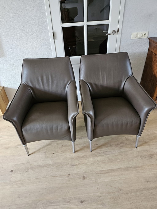 2x Fauteuils Leolux Mayuro