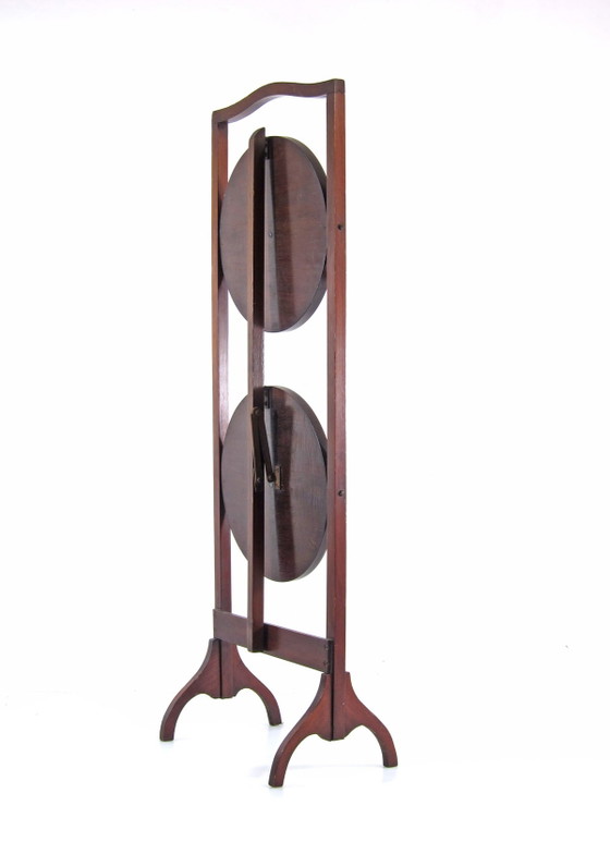 Mahogany Vintage Jugendstil Antique High Tea Cake Stand 19th Century, Storage cabinet, Wood, Brown, Art Deco (photo 8 of 12)