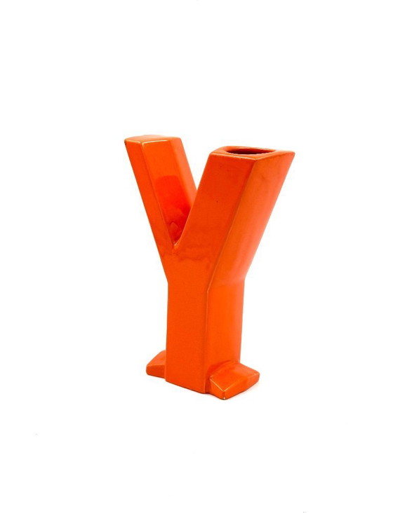 Image 1 of Vaso solifleur in ceramica a forma di lettera Y, Marcel Radureau Francia, 1970 ca. 1970