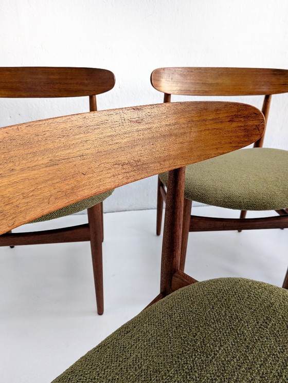 Image 1 of Set van 6 Midcentury eetkamerstoelen uit de jaren 60