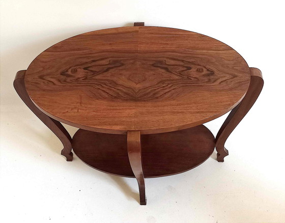 Image 1 of Guéridon Ovale Art Déco Breite 80 cm