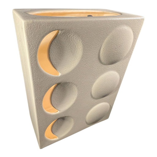 Optic Art Keramische Tafellamp in de stijl van Evert Jelle Jelles, jaren 60