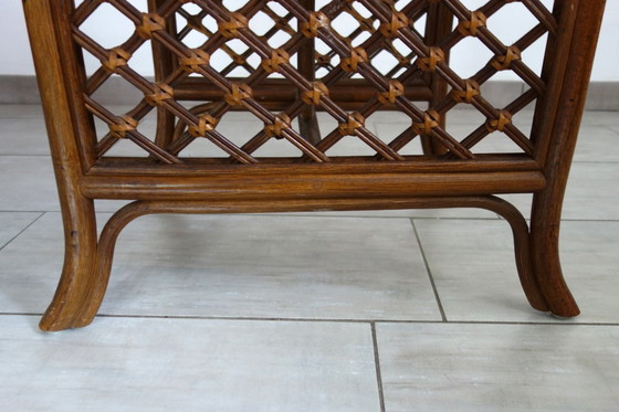 Image 1 of Rattan Table and Two Armchairs Set, 1960s