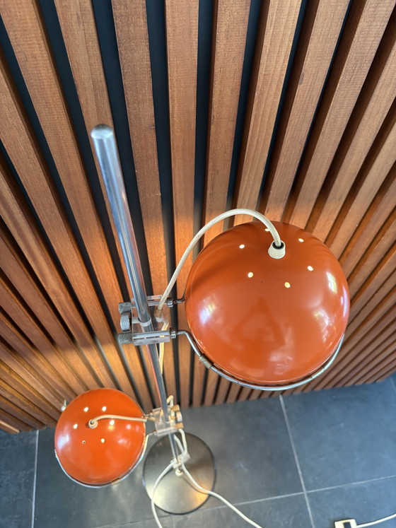 Image 1 of Lampada da terra vintage Gepo arancione
