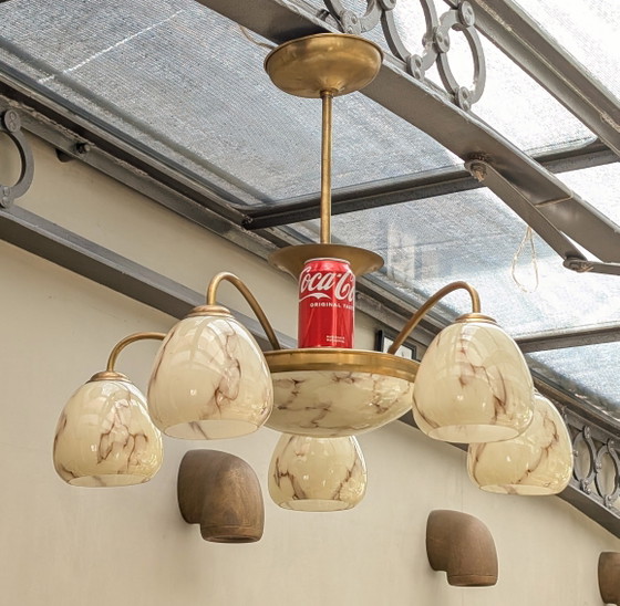Image 1 of Jaren '30 Art Deco Hanglamp Armatuur 