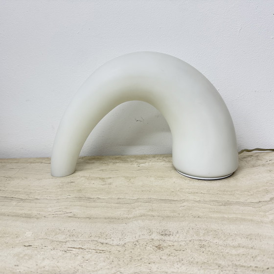 Image 1 of Fontana Arte Thor glass table lamp , 1980s Italy