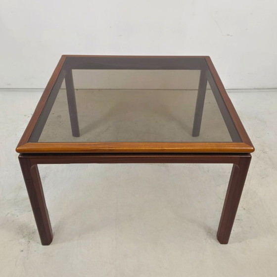 Aksel Kjersgaard Tavolino da caffè danese in teak e vetro fumé, anni '60 – Odder Mobler, Tavolini da caffè (photo 5 of 5)