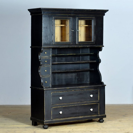 Image 1 of Black Pine cabinet, circa 1900