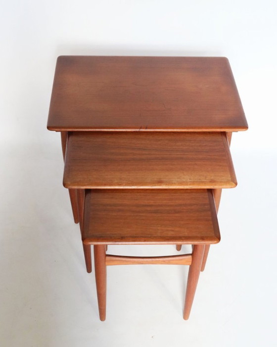 Vintage Danish teak nesting tables – Side tables, Wood (photo 7 of 12)
