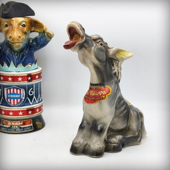 Image 1 of Zoomorphe Eselflasche aus Keramik von Casa Nuova Boccaccio, Italien, 1960er Jahre