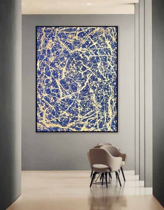 Jürgen Angeler - Golden Star Constellation – Peintures et dessins, Toile (photo 4 of 14)