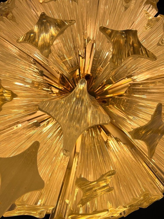 Image 1 of Ceiling light/lamp by Paolo Venini, Asta Quadrilobo, Murano glass, Italy, 1960s