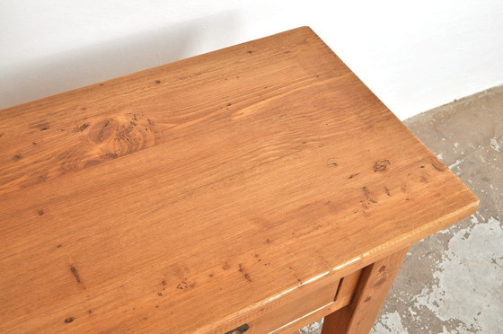 Image 1 of Table d'appoint vintage en pin, fabriquée à la main, années 1930