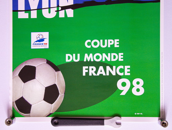 Image 1 of Originele Vintage Poster WK 98 Frankrijk Lyon / 70 x 50 cm / Met originele verpakking