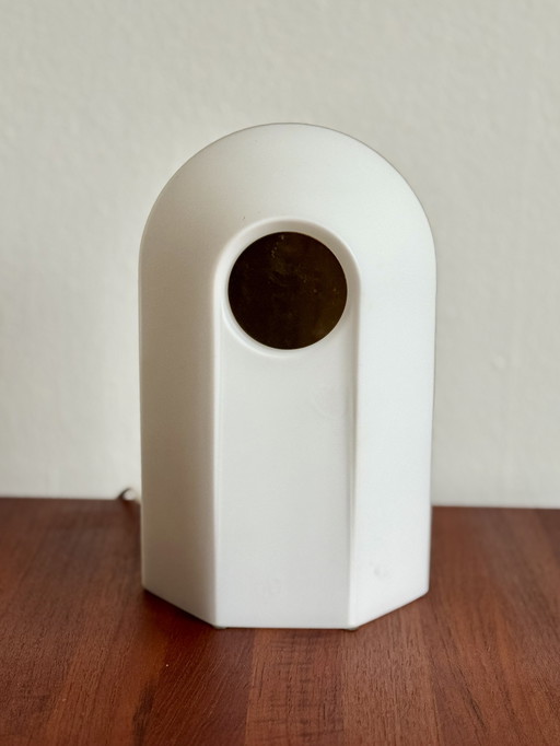 Vintage glazen tafellamp – sculpturaal design jaren 70