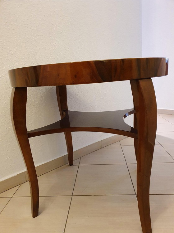 Mesa auxiliar redonda Art Déco pintada a mano, años 30 – Mesas auxiliares, Art Deco (photo 6 of 6)