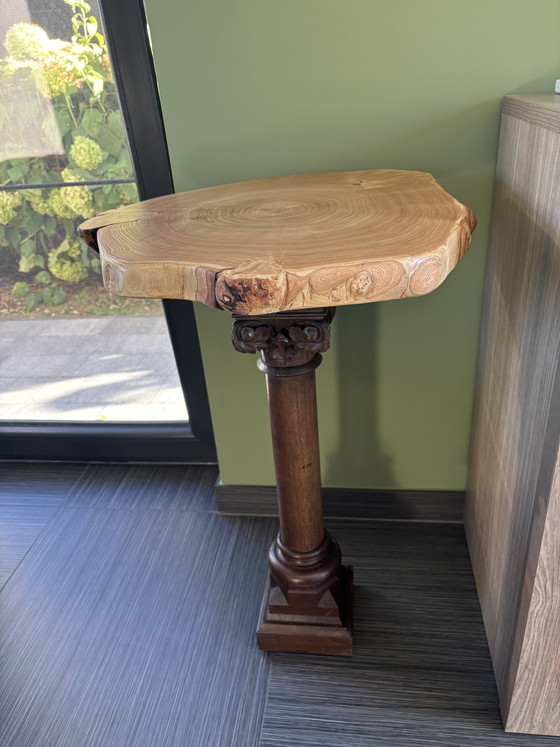 Mesa auxiliar Upcycling Única – Confesionario de Roble Macizo & Gleditsia – Mesas auxiliares, Wood (photo 7 of 7)