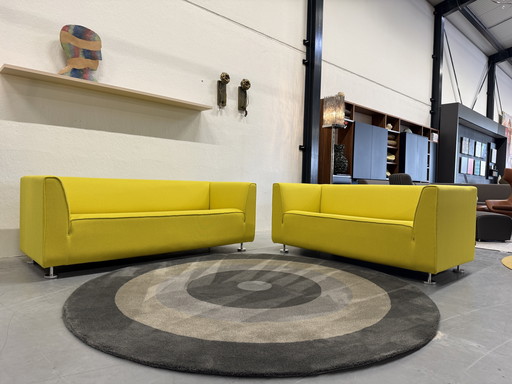 Gelderland 4800 Sofagarnitur, 2,5- und 2-Sitzer, Stoff Gelb