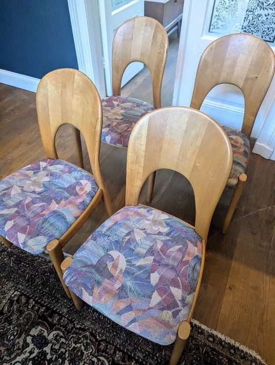 Image 1 of 4x Niels Koevoed Dining Chairs Danish Vintage Design