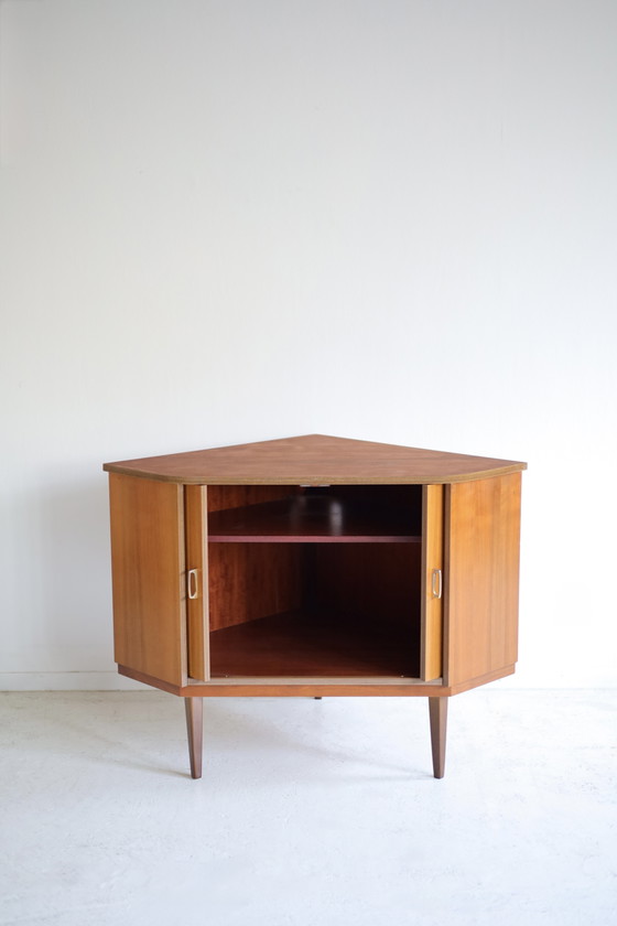 Scandinavische Hoekkast Jaren 60 – Wandkast, Wood (photo 3 of 7)