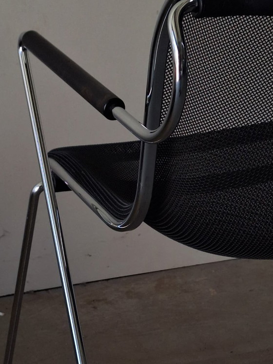 Penelope Chairs von Charles Pollock für Castelli, 1982 – Anonima Castelli, Esszimmerstühle, Aluminium (photo 7 of 12)