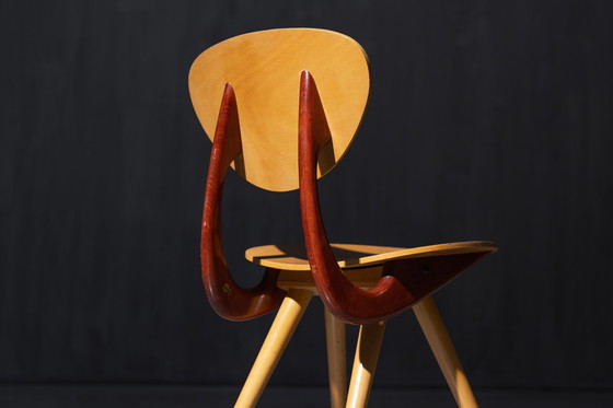 Image 1 of Mid Century Skulpturale Stühle von Stella, Frankreich, 1950er Jahre